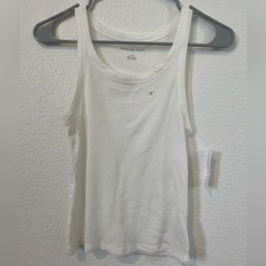 american eagle white tank top